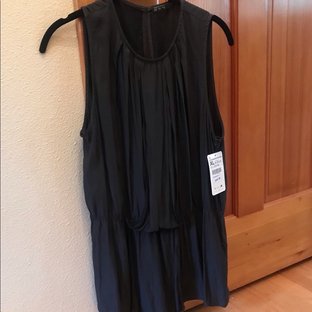 Zara flowy black top